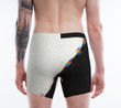 Basic Style Black And White Color Men's Boxer Brief