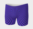 Purple Color Multi Of Wave Design Men's Boxer Brief