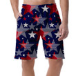 All Decked Out In Red, White, And Blue July Of Fourth Navy Blue Men's Shorts