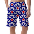 Red, White And Blue Stars July Fourth American Independence Day Men's Shorts