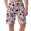 All Decked Out In Red, White, And Blue July Of Fourth White Men's Shorts
