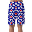 Red, White And Blue Stars July Fourth American Independence Day Men's Shorts