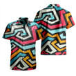 Zigzag Rainbow Lunarable Tribal Seamless Pattern All Over Print 3D Hawaiian Shirt