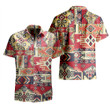 Vintage Red Aztec Pattern Different Square Type All Over Print 3D Hawaiian Shirt