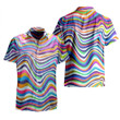 Fantasy Swirl Painting Rainbow Waves Color All Over Print 3D Hawaiian Shirt