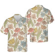 Hand Drawing Line Types Of Flowers All Over Print 3D Hawaiian Shirt