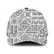 Black And White Tribal Pattern Mayan Illustration Baseball Cap Hat
