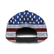 One Nation Under God Cross Over American Flag Pattern Baseball Cap Hat