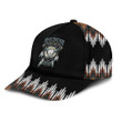 American Native Proud Heritage Bull Black Theme Baseball Cap Hat
