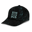 Mint Green Neon Day Of The Dead Slouchie Galaxy Dust Pattern Baseball Cap Hat