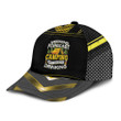 Weekend Forecast Camping Drinking Yellow Net Illustration Black Baseball Cap Hat