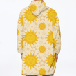 Shrovetide Or Maslenitsa Sun With Face Unisex Sherpa Fleece Hoodie Blanket