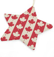 Canadian Maple Flag Ceramic Star Ornament Christmas Tree Ornaments Decorations