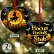 Hocus Pocus Nurse Ceramic Heart Ornament Christmas Tree Ornaments Decorations