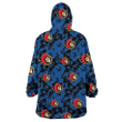 Ottawa Senators Black Dark Blue Hibiscus Black Background 3D Printed Snug Hoodie