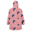 St. Louis Blues Tiny White Hibiscus Pattern Red Background 3D Printed Snug Hoodie