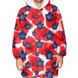 Toronto Maple Leafs Big Red Hibiscus White Background 3D Printed Snug Hoodie