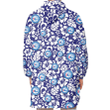 Philadelphia 76ers White Hibiscus Pattern Slate Blue Background 3D Printed Snug Hoodie