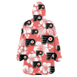 Philadelphia Flyers White Hibiscus Salmon Background 3D Printed Snug Hoodie