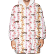 San Francisco Giants Pink Hibiscus Yellow Pink Orchid White Background 3D Printed Snug Hoodie