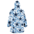 Dallas Cowboys White Hibiscus Light Blue Texture Background 3D Printed Snug Hoodie