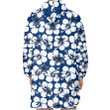 Dallas Cowboys Modern White Hibiscus Navy Background 3D Printed Snug Hoodie