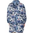 Edmonton Oilers White And Blue Hibiscus Dark Blue Background 3D Printed Snug Hoodie