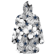 Dallas Cowboys White Big Hibiscus Black Background 3D Printed Snug Hoodie