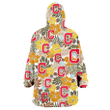 Cleveland Indians Brown Yellow Hibiscus White Background 3D Printed Snug Hoodie