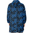 Carolina Panthers Black Dark Blue Hibiscus Black Background 3D Printed Snug Hoodie