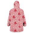 Boston Red Sox Tiny White Hibiscus Pattern Red Background 3D Printed Snug Hoodie