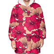 Chicago Bulls Red Beige Hibiscus Beige Background 3D Printed Snug Hoodie