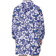 Buffalo Sabres White Hibiscus Pattern Slate Blue Background 3D Printed Snug Hoodie