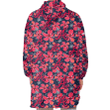 Atlanta Braves Red Hibiscus Dark Gray Background 3D Printed Snug Hoodie