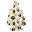 Denver Nuggets Sketch Red Yellow Coconut Tree White Background 3D Printed Snug Hoodie