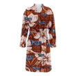 Tampa Bay Rays Bisque Hibiscus Brown Pattern Fleece Bathrobe