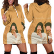 Girl Drinking Art Be Confident In Light Yellow Hoodie Dress 3D