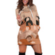 Girl Holding Each Other Love Yourself Be Confident In Light Brown Hoodie Dress 3D