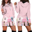 Women Can We Have The Right To be Heard In Pink Hoodie Dress 3D