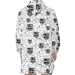 Los Angeles Kings White Sketch Hibiscus Pattern White Background 3D Printed Snug Hoodie