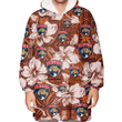 Florida Panthers Bisque Hibiscus Brown Pattern 3D Printed Snug Hoodie