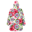 Los Angeles Clippers White Porcelain Flower Pink Hibiscus White Background 3D Printed Snug Hoodie
