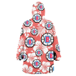 Los Angeles Clippers White Hibiscus Salmon Background 3D Printed Snug Hoodie