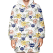 Charlotte Hornets Sketch Red Yellow Coconut Tree White Background 3D Printed Snug Hoodie