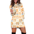 Lucky Tulips And Bears Pattern In Yellow And White Hoodie Dress 3D
