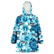 Seattle Seahawks White Blue Hibiscus Blue Background 3D Printed Snug Hoodie