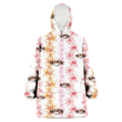 San Francisco Giants Pink Hibiscus Yellow Pink Orchid White Background 3D Printed Snug Hoodie