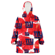 New York Giants Big Red Hibiscus White Background 3D Printed Snug Hoodie