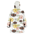Cleveland Browns Sketch Red Yellow Coconut Tree White Background 3D Printed Snug Hoodie