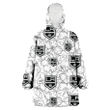 Los Angeles Kings White Sketch Hibiscus Pattern White Background 3D Printed Snug Hoodie